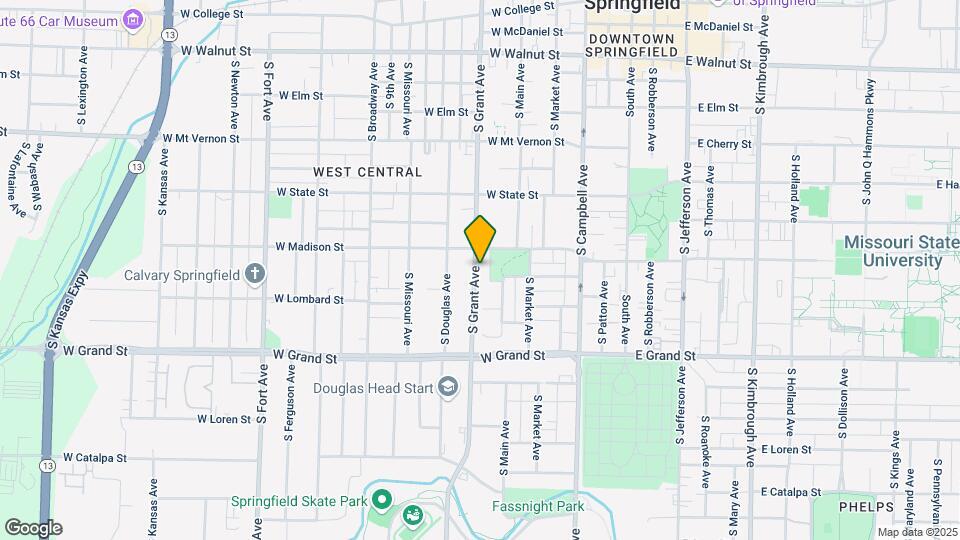 824 S Grant Ave Map and Location Details