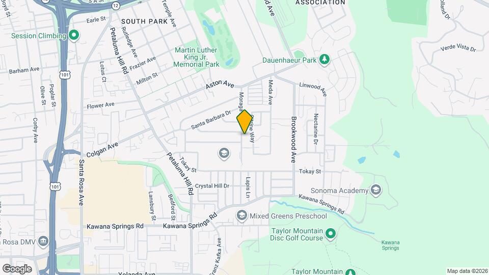 1922 Moraga Dr Map and Location Details