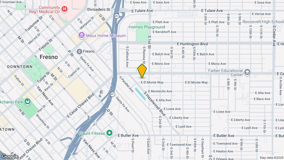 3035 E El Monte Way Mapa y Detalles de la Ubicación