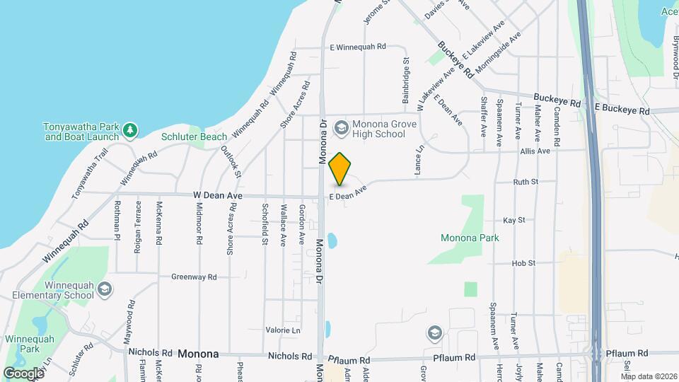 112 E Dean Ave, Unit 1 Map and Location Details