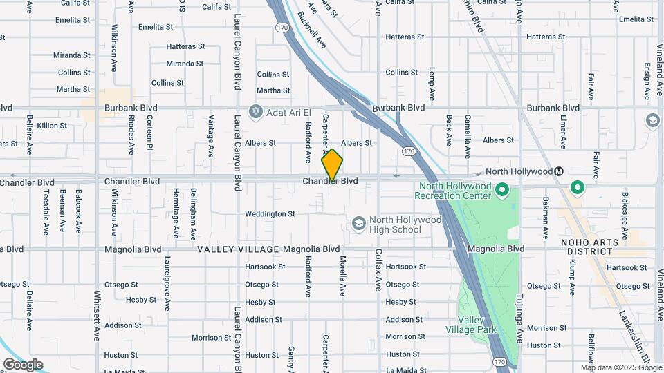11816 Chandler Blvd. Map and Location Details