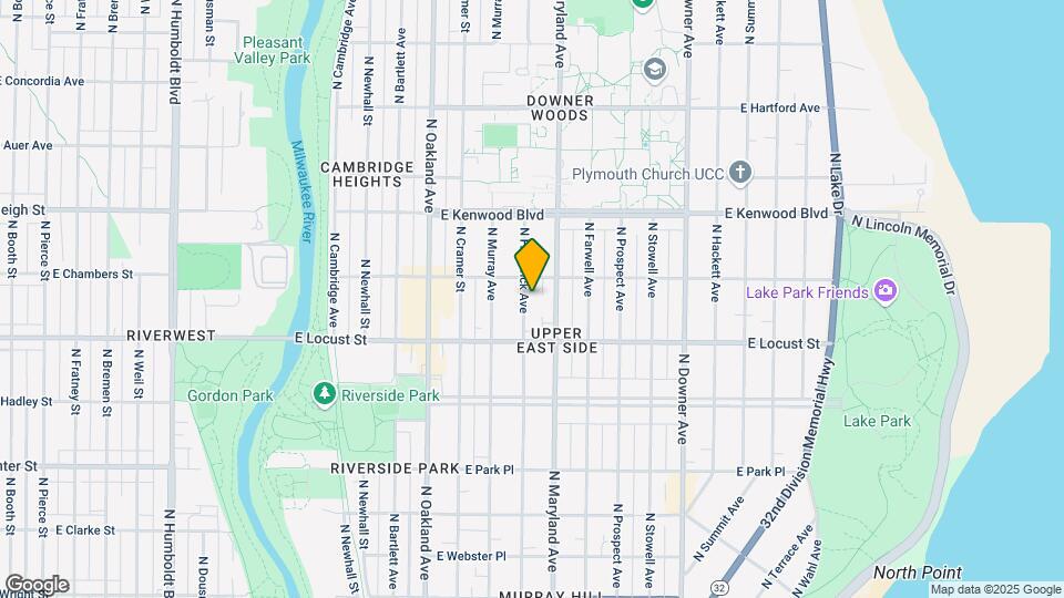 2952 N Frederick Ave, Unit Unit#1 Mapa y Detalles de la Ubicación