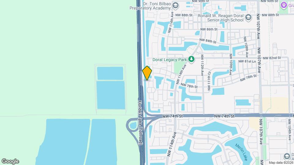 7852 NW 116 Pl Map and Location Details