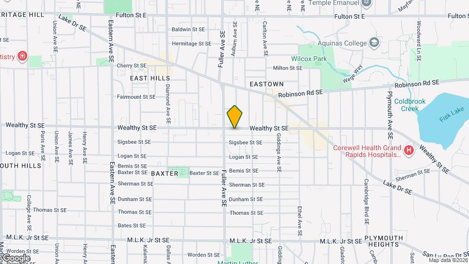 1222 Wealthy St SE Map and Location Details