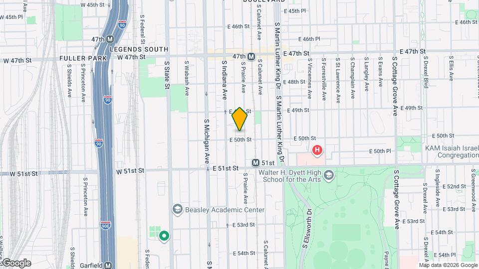 4950 S Prairie Ave Mapa y Detalles de la Ubicación