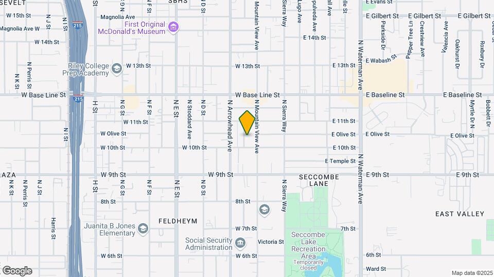 1019 N Pershing Ave Map and Location Details