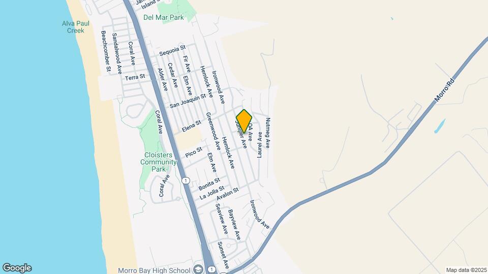 2560 Juniper Ave Map and Location Details