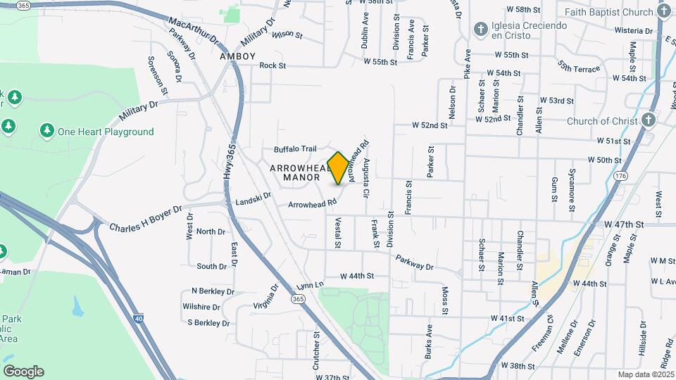 1800 Arrowhead Rd Map and Location Details