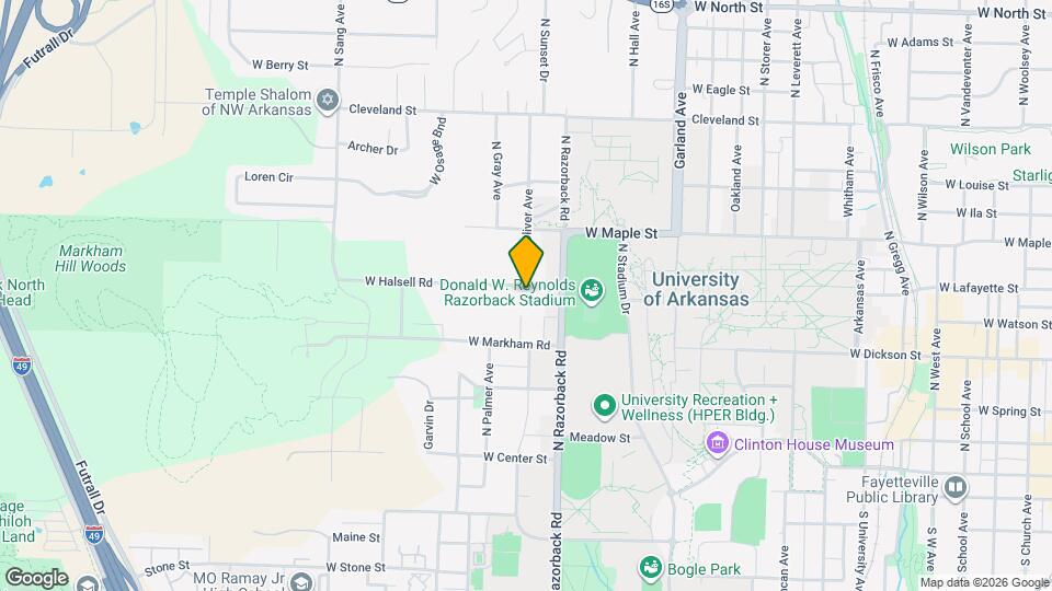 1501 W Halsell Rd Map and Location Details