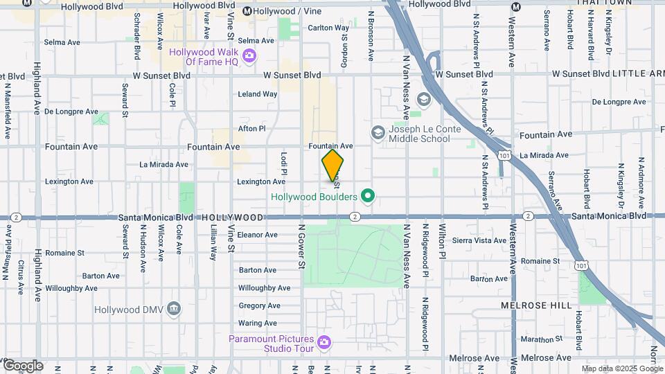 1153 N Gordon St Map and Location Details