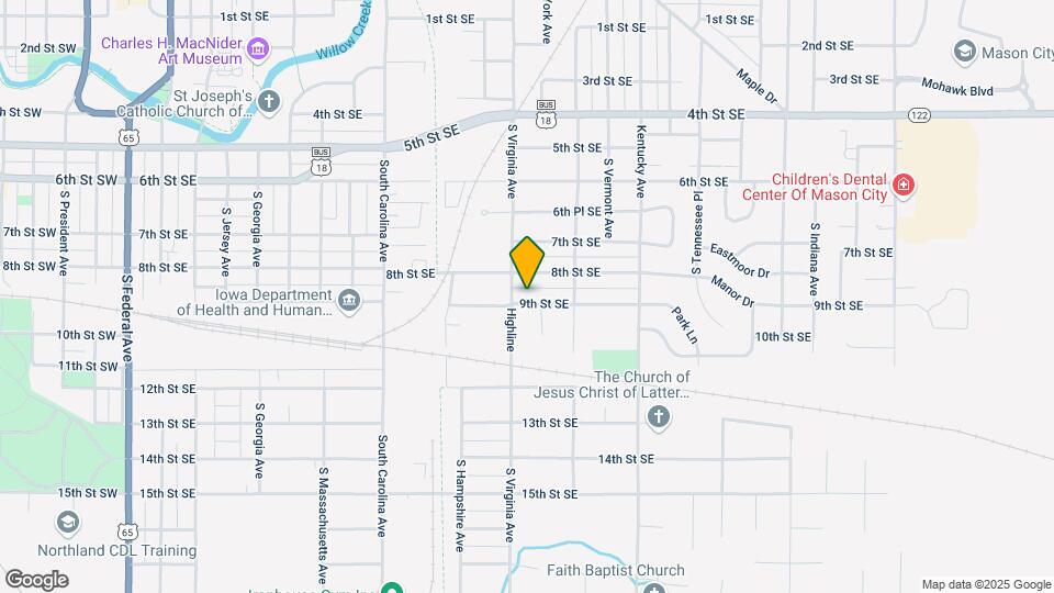 814 9th St SE Map and Location Details