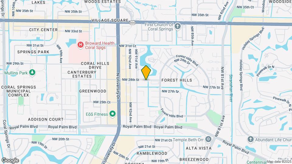 9050 NW 28th St Map and Location Details