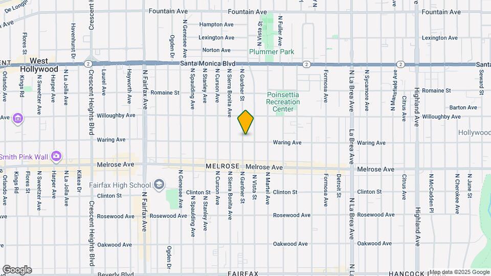 806 N Gardner St Map and Location Details