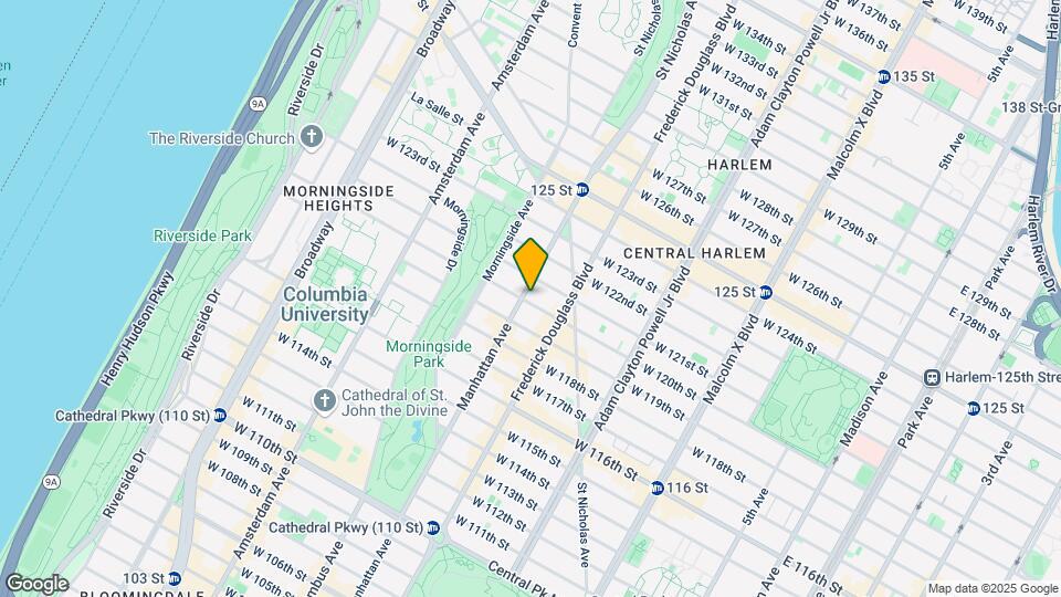 317 W 120th St Map and Location Details