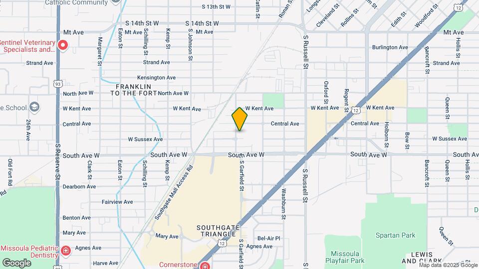 1740 W Sussex Ave Map and Location Details