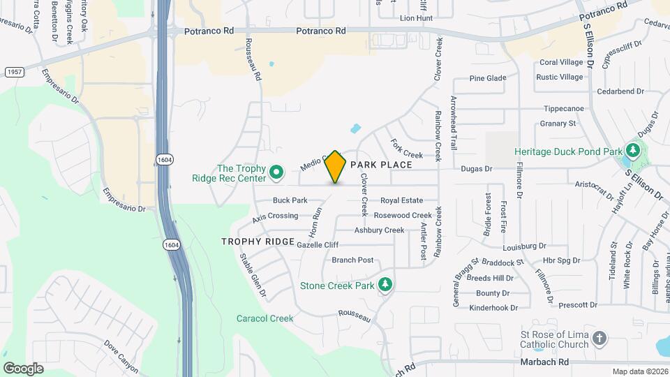 10542 Manor Creek Map and Location Details