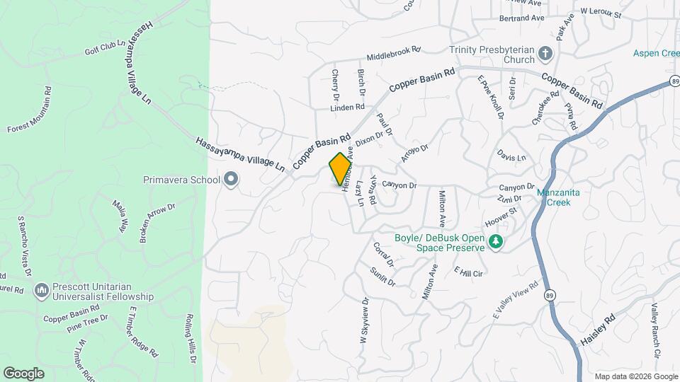 826 Hemlock Ave Map and Location Details