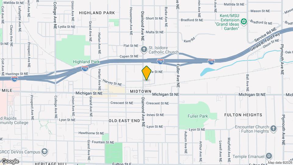 440 Diamond Ave NE Map and Location Details