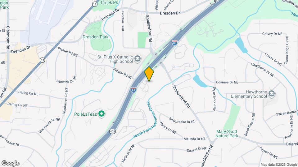 2825 NE Expy NE Mapa y Detalles de la Ubicación