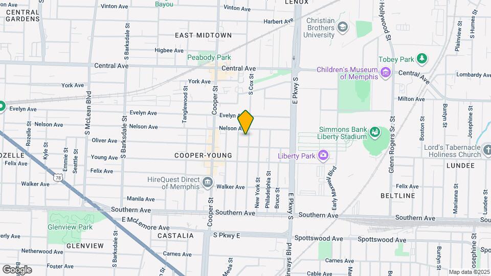 897 S Cox St Map and Location Details