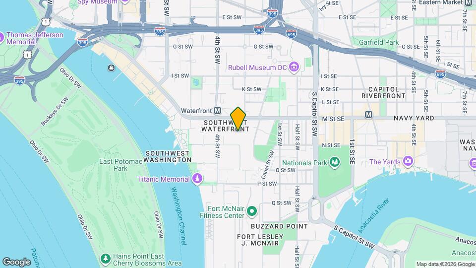 335 N St SW Map and Location Details