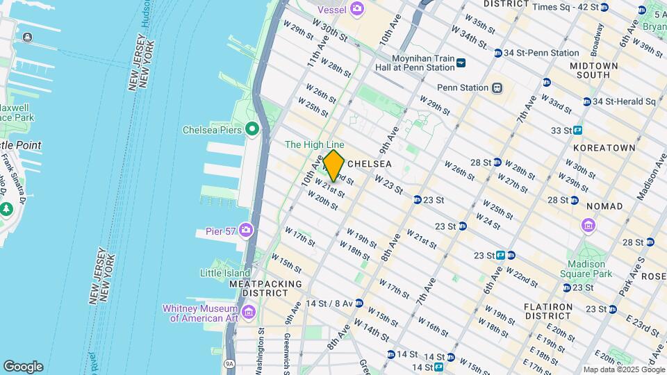 433 West 21st Street Map and Location Details
