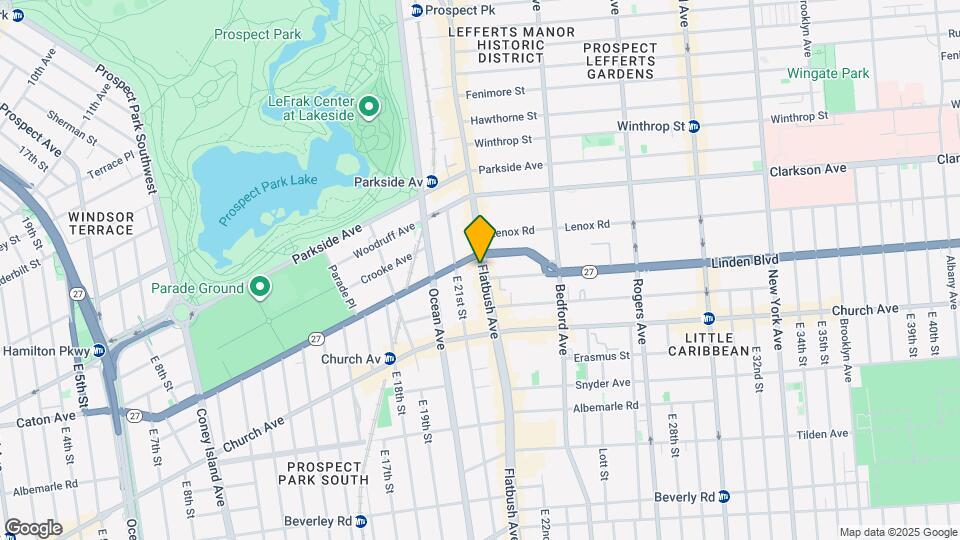 822 Flatbush Ave Map and Location Details