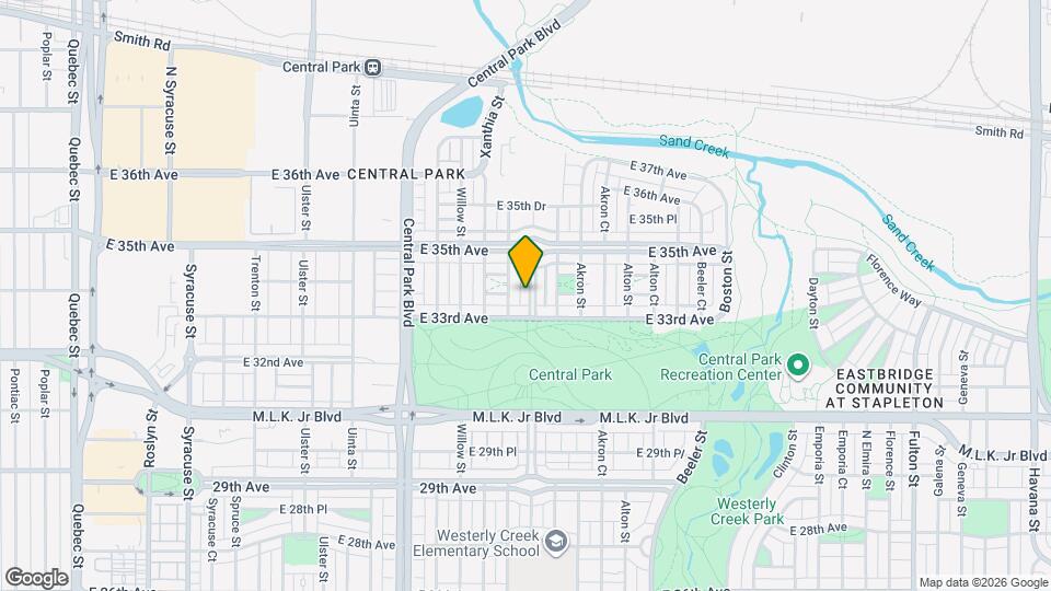 3381 Xenia St Map and Location Details