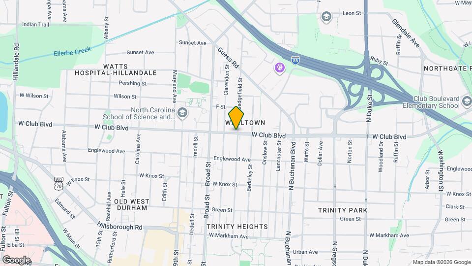 1600 W Club Blvd Map and Location Details