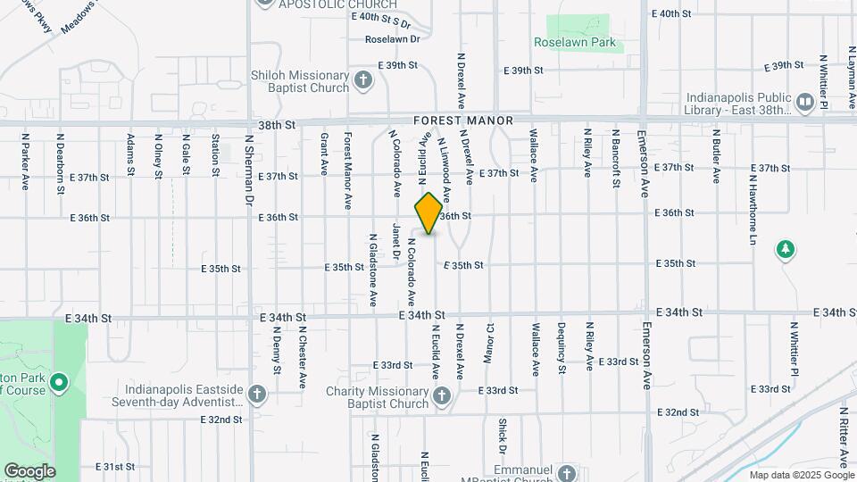 3528 N Euclid Ave Map and Location Details