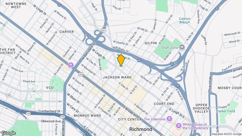 10 W Leigh St Map and Location Details