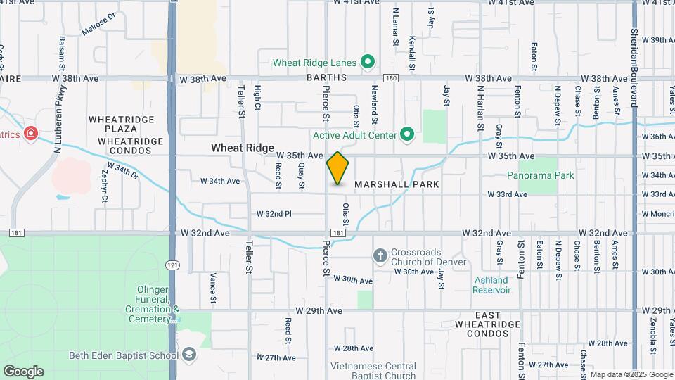 6755 W 33rd Ave Map and Location Details