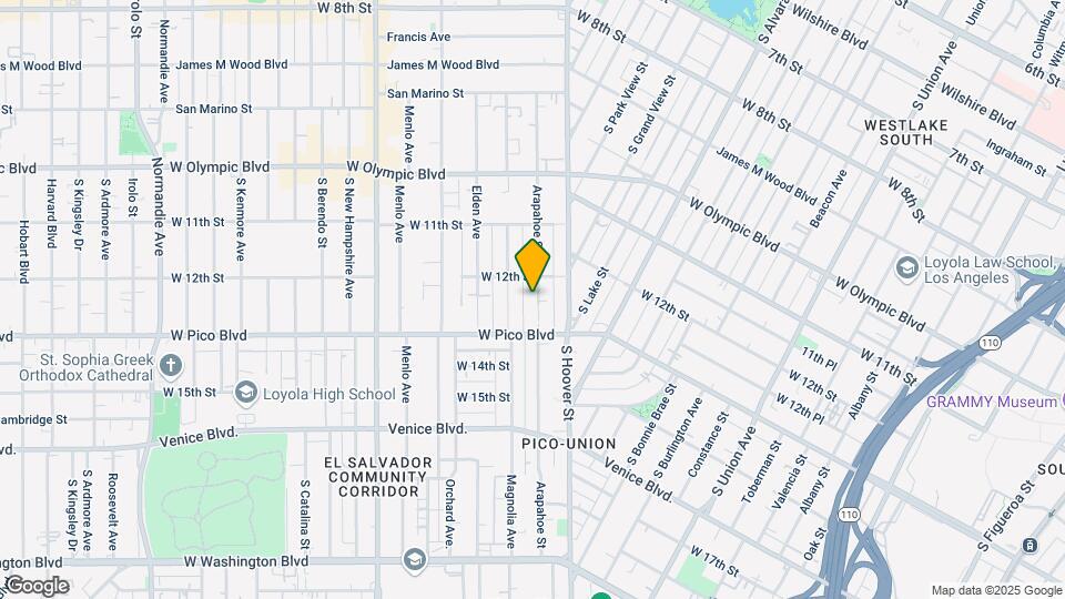 1219 Arapahoe St Map and Location Details
