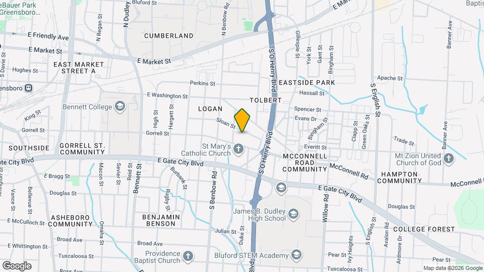 1510 Sloan St Map and Location Details