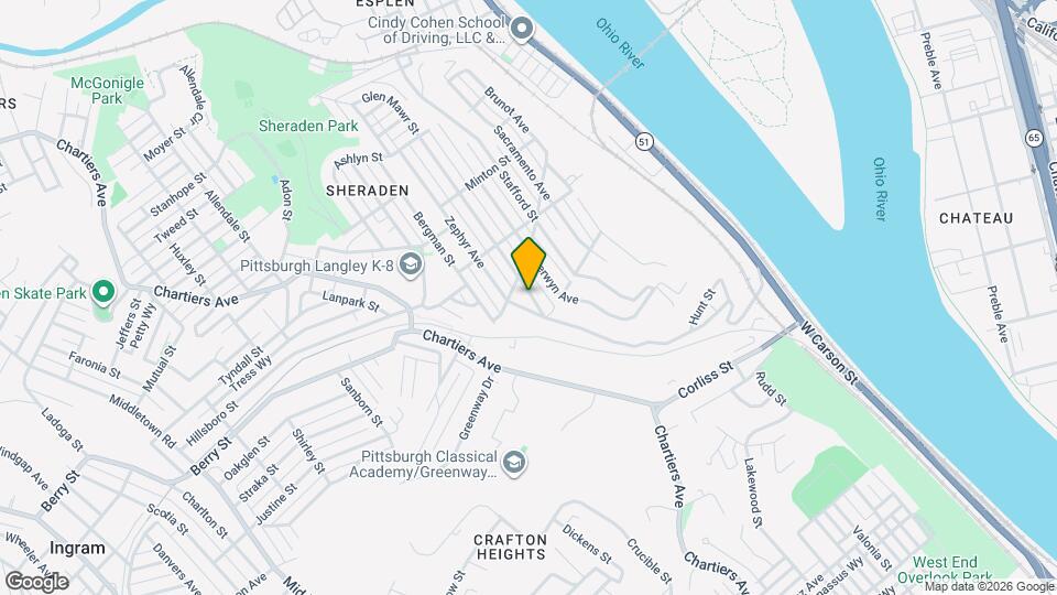 2725 Glen Mawr St Map and Location Details