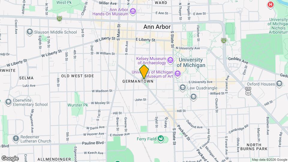 335 Packard St Map and Location Details