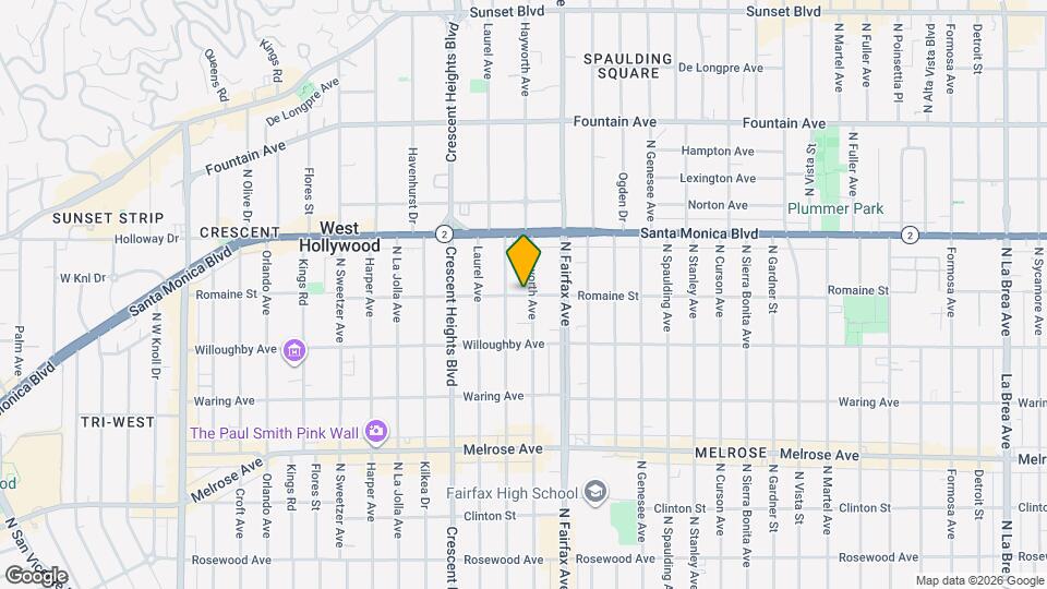 7959 Romaine St Map and Location Details