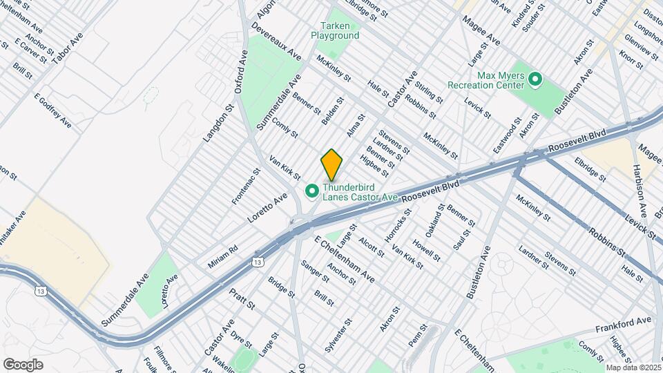 42xx Castor Ave Map and Location Details