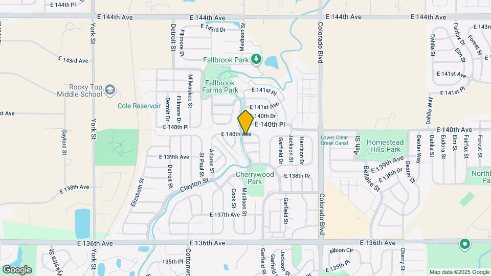 3460 E 140th Ave Map and Location Details