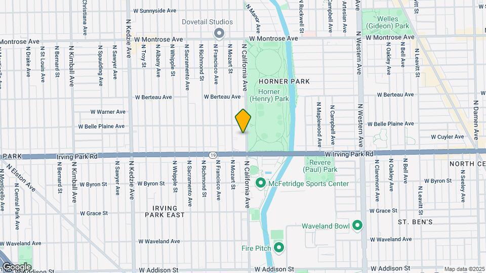 4038-4040 N California Ave Mapa y Detalles de la Ubicación