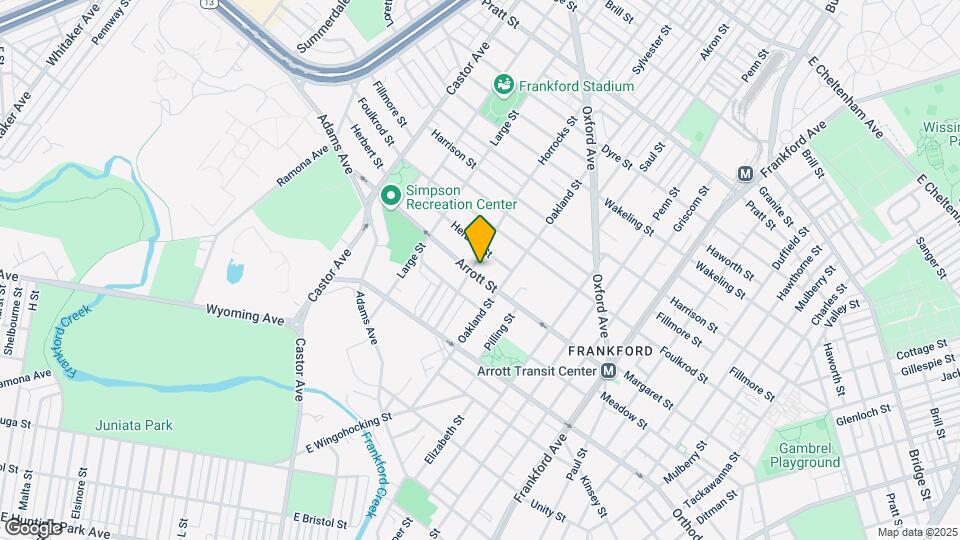 1205 Arrott St Map and Location Details