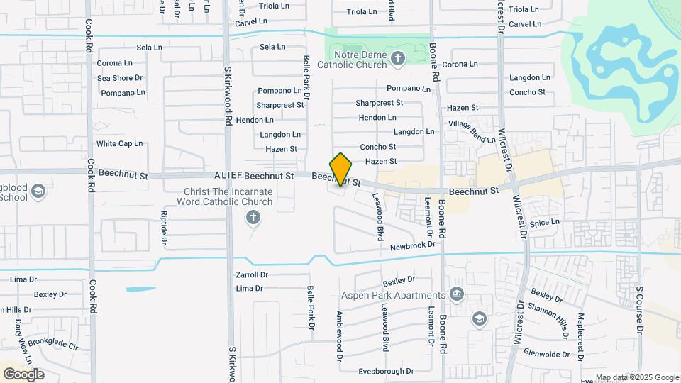 11525 Beechnut St Map and Location Details