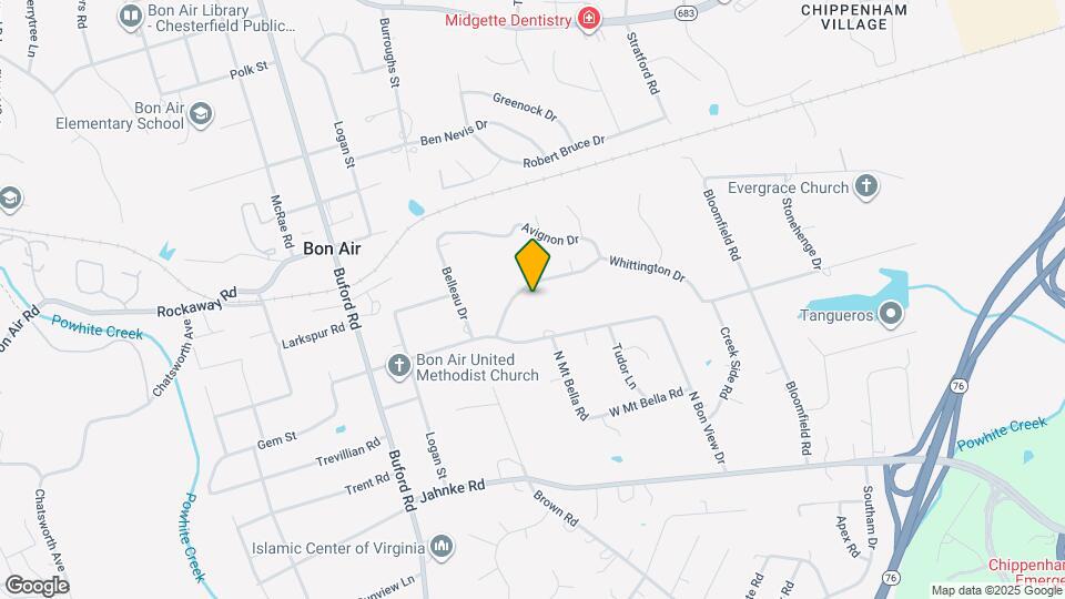 8235 Whittington Dr Map and Location Details