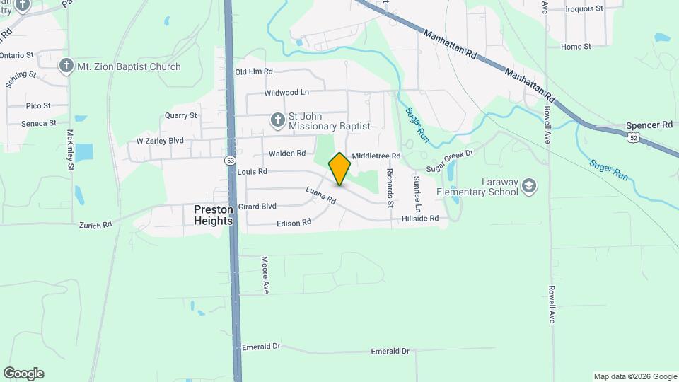 208 Louis Rd Map and Location Details