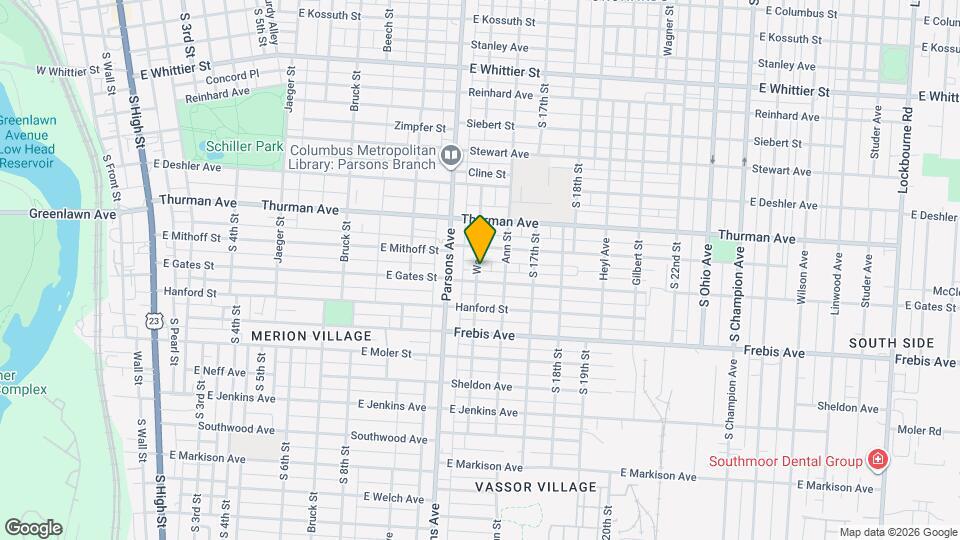 1276 Wager St Mapa y Detalles de la Ubicación