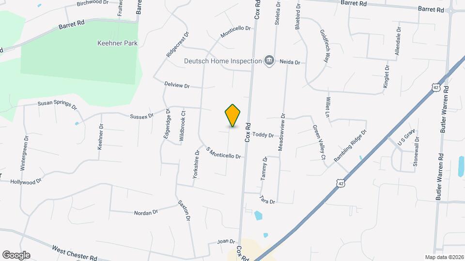 8760 Ashbrook Dr Mapa y Detalles de la Ubicación