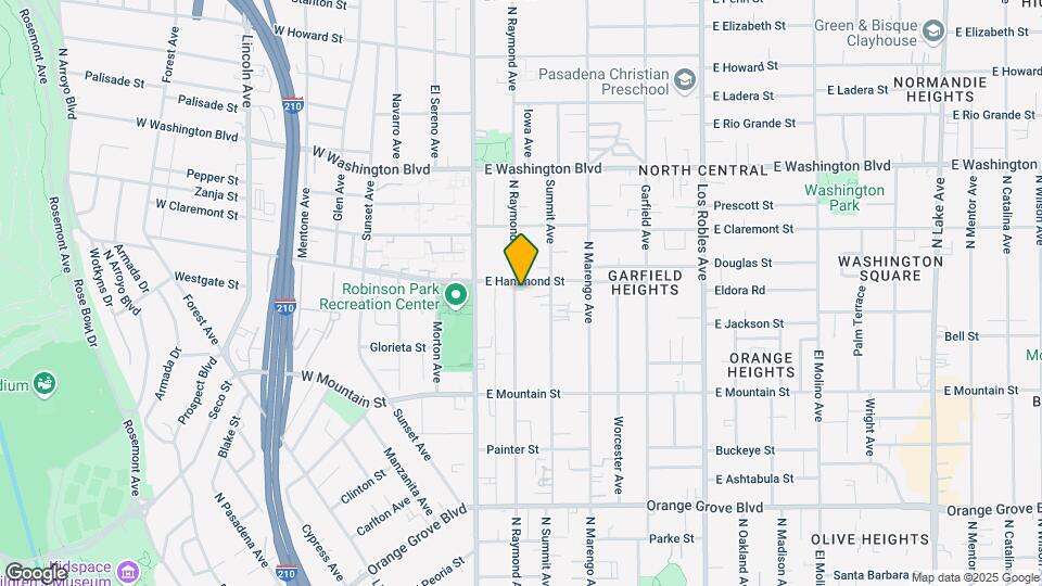 1098 N Raymond Ave Map and Location Details
