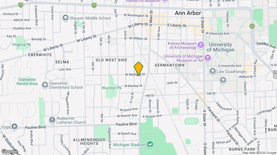 610 S Ashley St Map and Location Details