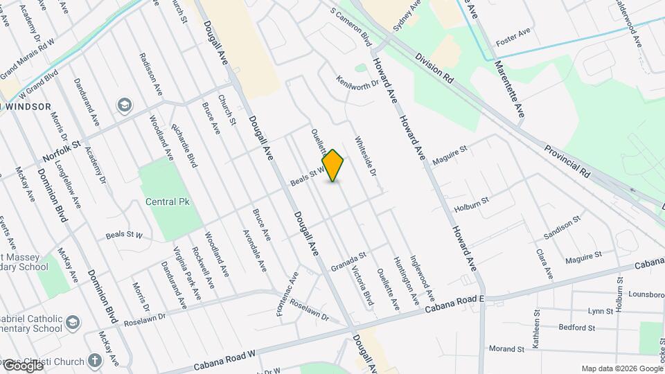 3549 Ouellette Ave Map and Location Details