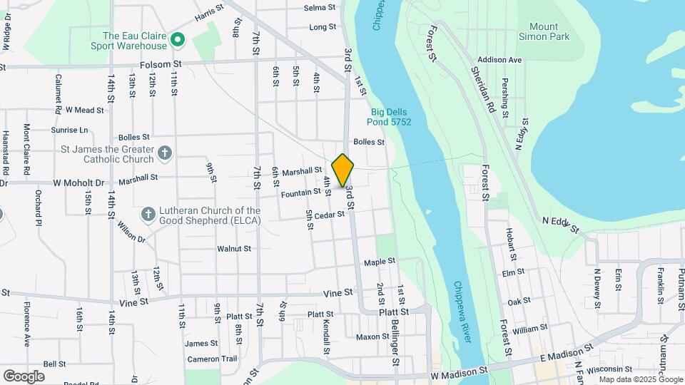 2332 3rd St, Unit 2332 Lower Unit Map and Location Details
